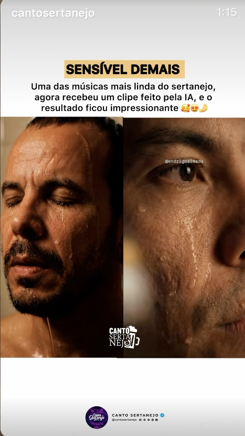 Perfil com milhões de visualizações